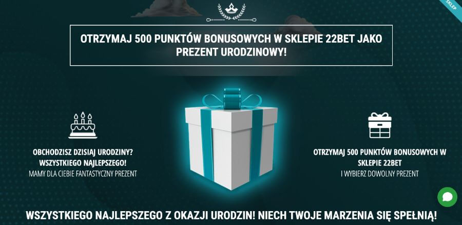 22BET - bonus urodzinowy