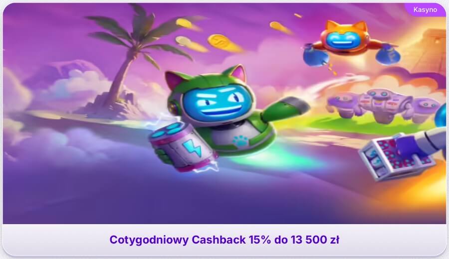 Oferty cashback dostępne w kasynie Robocat