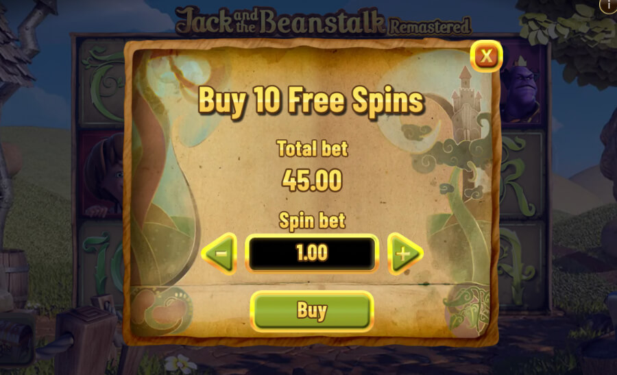 Jack and the Beanstalk - zakup rundy bonusowej