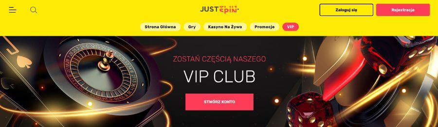 JustSpin - program VIP