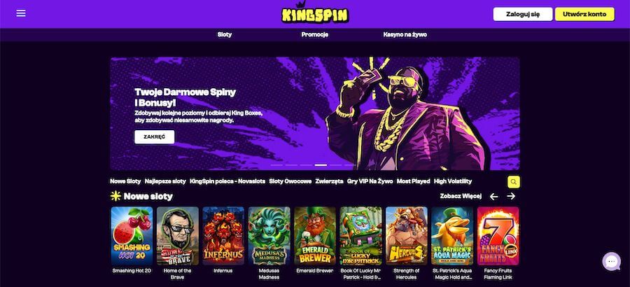 Recenzja King Spin Casino dla graczy z Polski