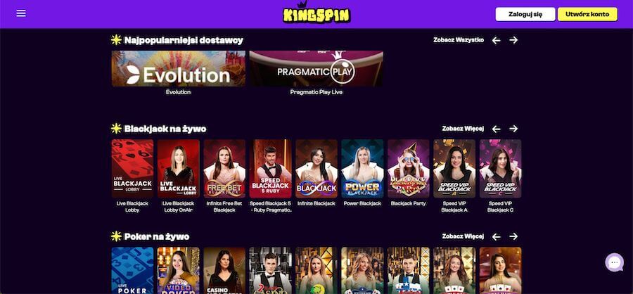 King Spin Casino – recenzja i bonus rejestracyjny dla graczy z Polski