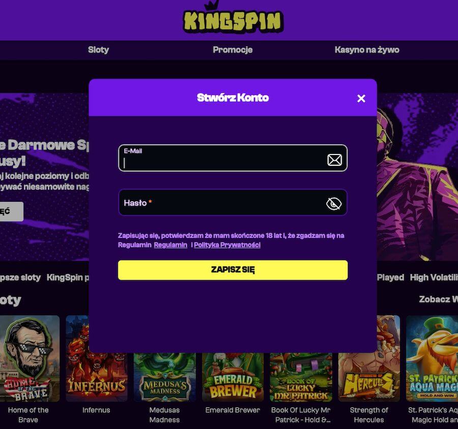 Recenzja Kingspin Casino: Przygoda dla polskich graczy