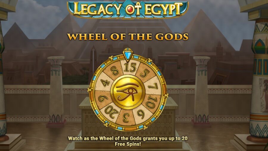 Slot Legacy of Egypt funkcja koło bogów.