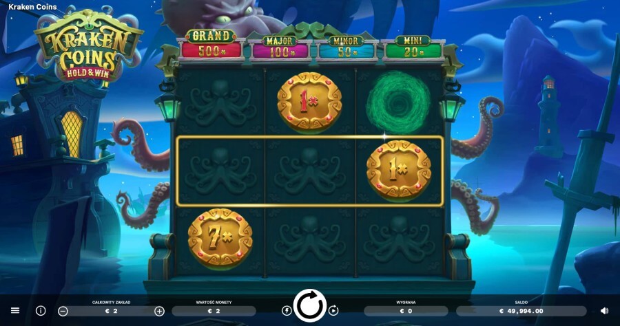 Gra Kraken Coins w kasynie Magius