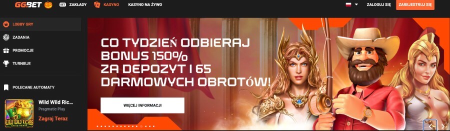 GGBet Kasyno Bonus Doładowania