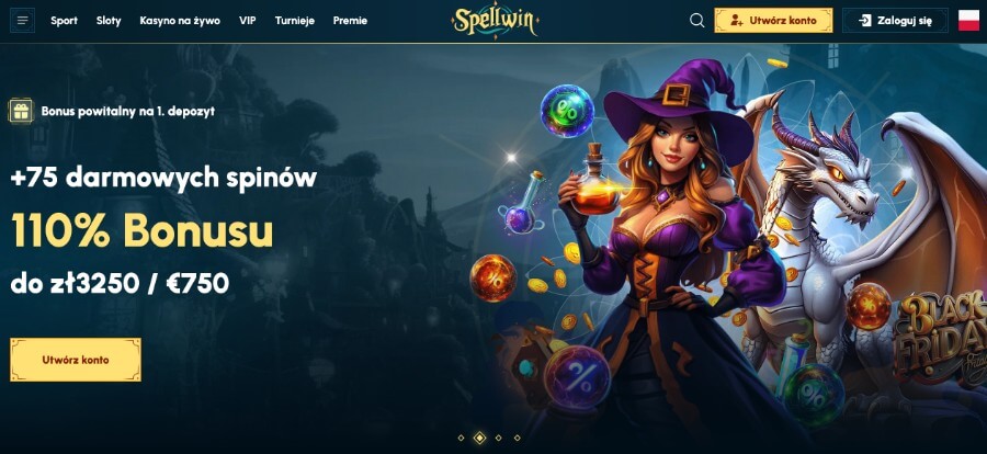 SpellWin - bonus za pierwszy depozyt