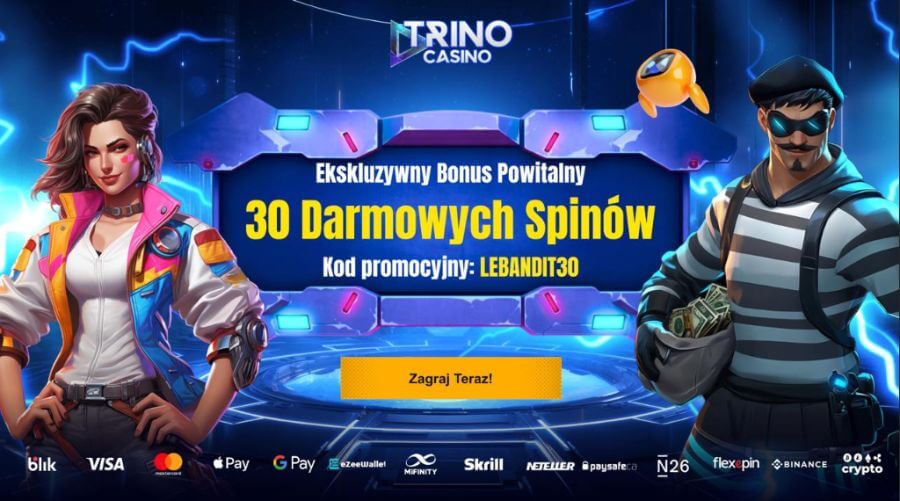 Bonus bez depozytu w Trino Casino