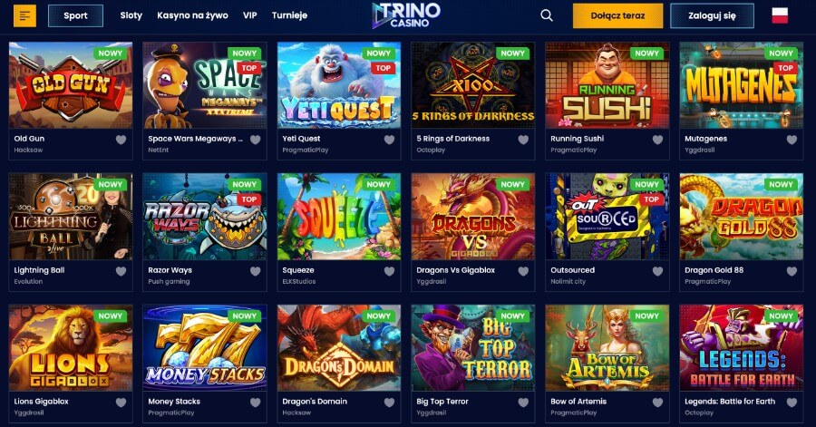 Trino Casino - gry