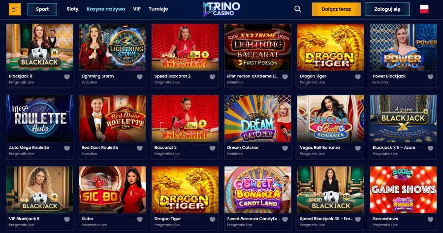 Trino Casino - kasyno na żywo