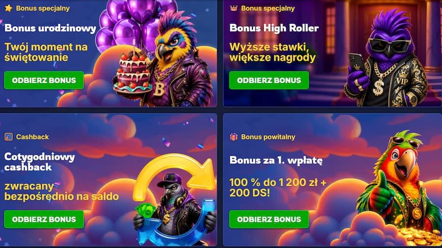 Zestawienie promocji dostępnych w BirdSpin Casino