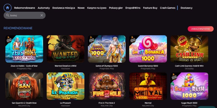 Gry dostępne w TrivelaBet Casino