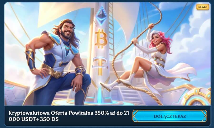 Krypto bonus powitalny w kasynie Casea
