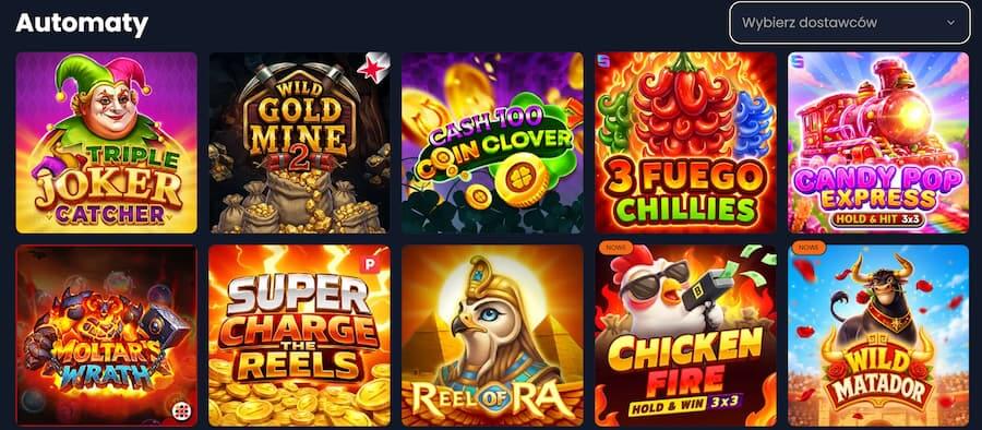 Sloty online dostępne w kasynie Lucky Lion