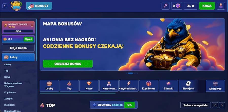 BirdSpin Casino - nowe kasyno online w Polsce