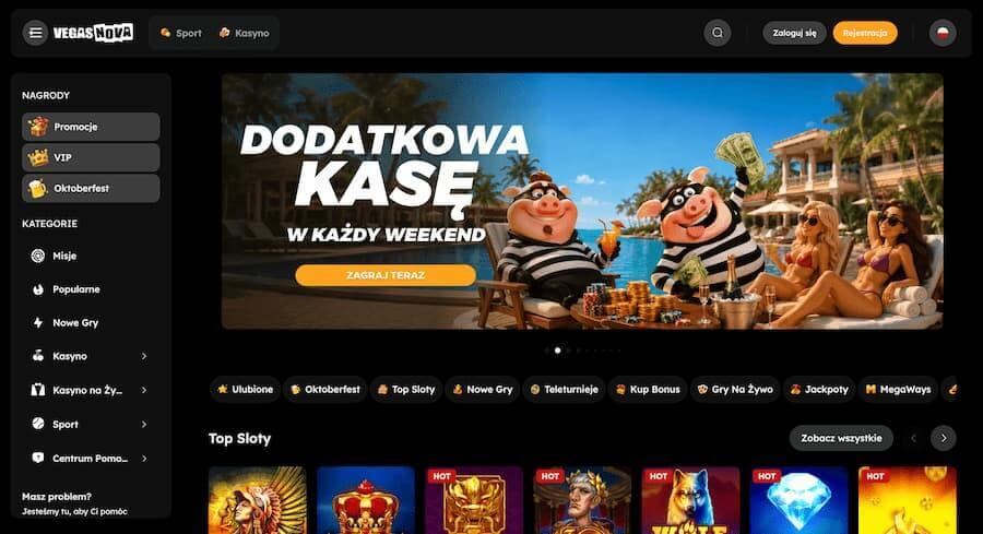 VegasNova Casino - nowe kasyno online w Polsce
