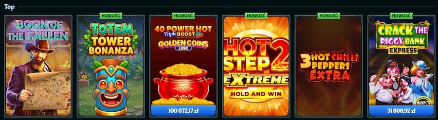 Popularne sloty w Ragnaro Casino podczas testu