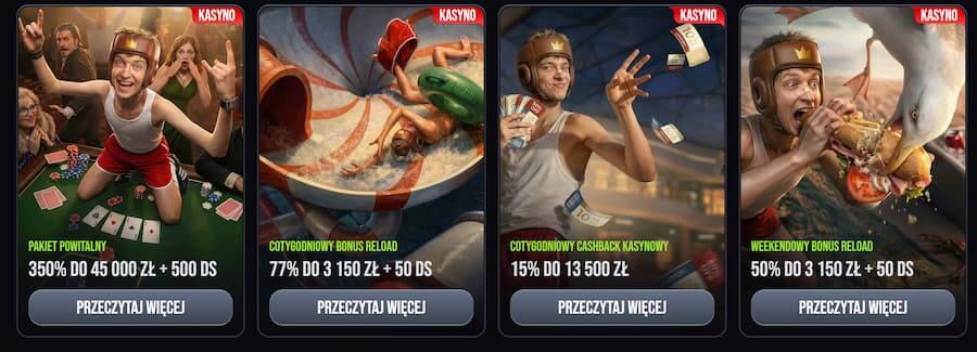 Promocje Slimking Casino podczas testu