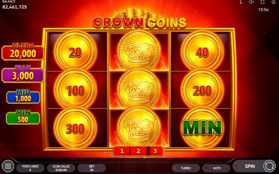 slot crown coins