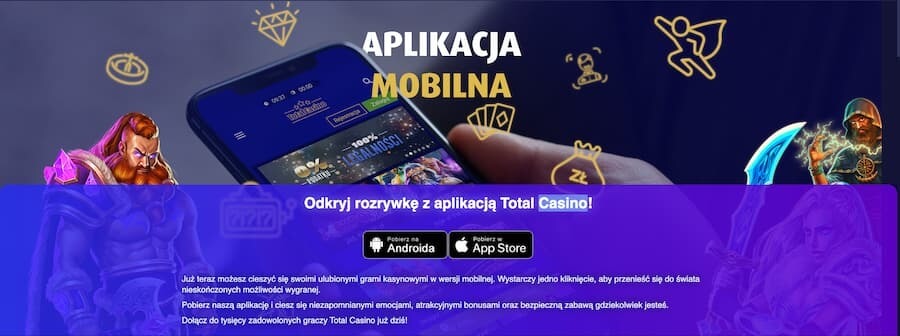 Apikacja Mobilna Total Casino