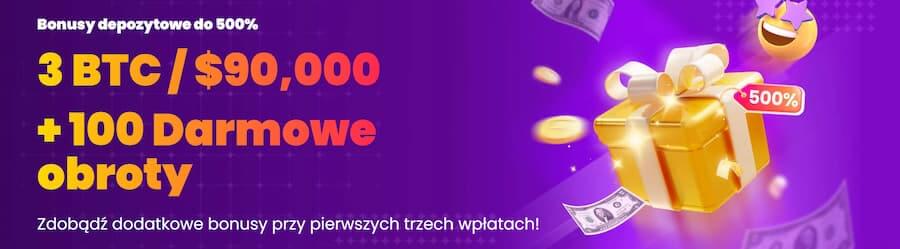 Zrzut ekranu bonusu powitalnego w Trustdice