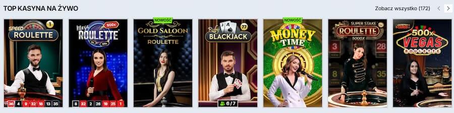 Kasyno na żywo w Zoccer Casino podczas testu